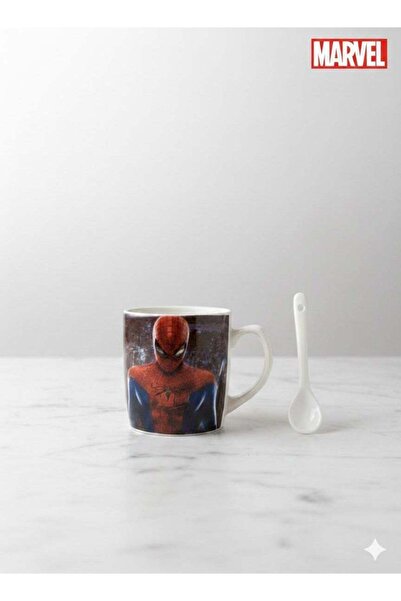 mug Spider-Man Ceramic Cup Set with Spoon