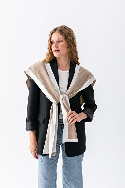 Wega Moda Διπλής όψης με ρέλι Patchwork σχέδιο Πλεκτό μαντήλι – Αθλητικό σάλι...