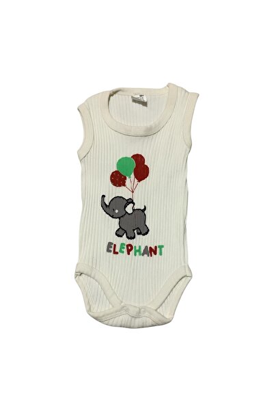 BİLGENS BUTİK Cotton Strap Snap-On Baby Bodysuit