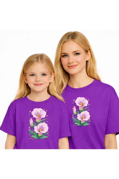 VODEXA Majka Unisex Dječja Kombinacija Oversize Majica Dvojna Majica ROZE LIL...