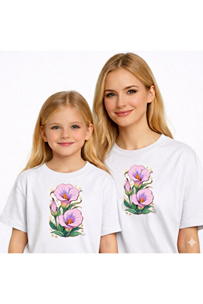 VODEXA Majka Unisex Dječja Kombinacija Oversize Majica Dvojna Majica ROZE LIL...