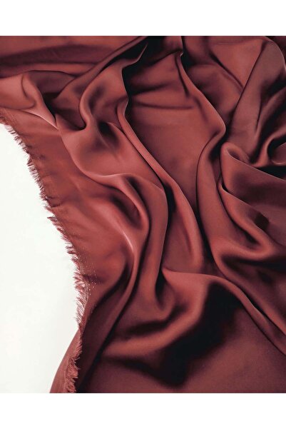 Kumaş Parça Λεπτό σατέν σε μπορντό χρώμα, πλάτος: 145 εκ.