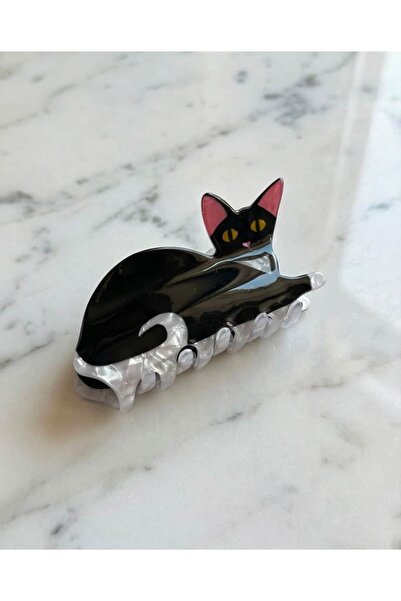 Portakal Esintisi Miaw Cat Motif Bone Buckle