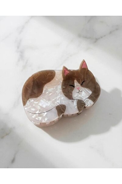 Portakal Esintisi Miaw mačka motiv kosti zaključna kopča