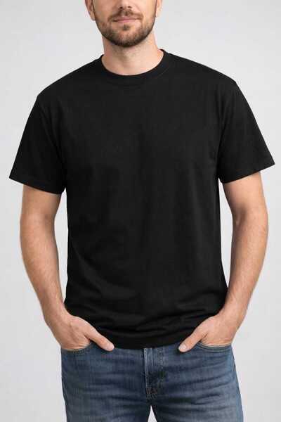 Fidan Ανδρικό Τρίκο, Σετ 2 τεμαχίων, 100% Βαμβάκι, Μαύρο