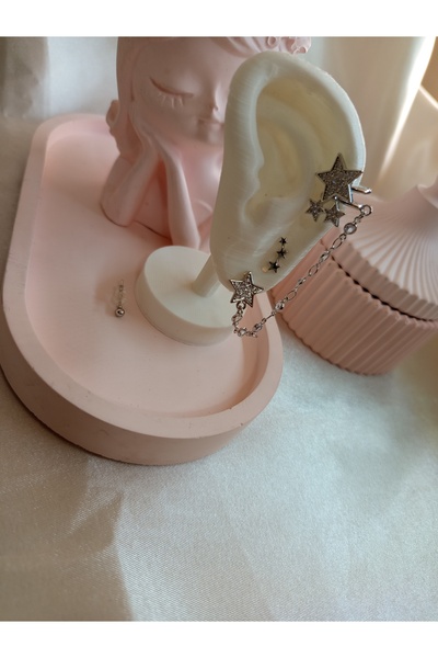 CSAYMODA Silver star studded earring set