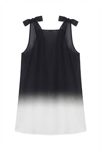 HAZELANNA Μαύρη μπλούζα με εφέ ομπρέ