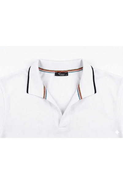 Umay moda 59 Premium Series Buttonless Polo Collar Men's T-Shirt