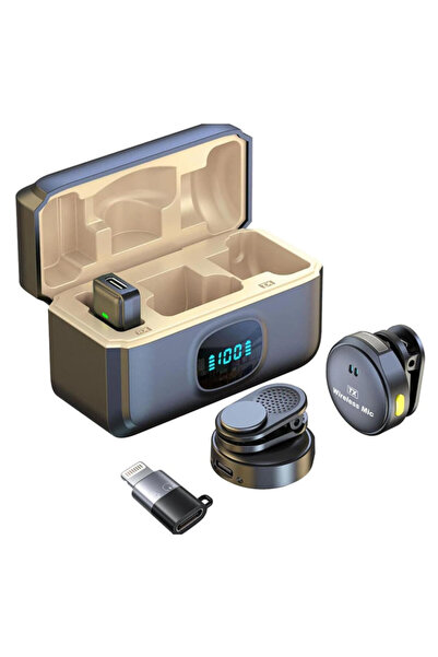 CerCip Ασύρματα μικρόφωνα πέτου Q8, Διάρκεια μπαταρίας 40 ωρών, Μείωση εξωτερ...