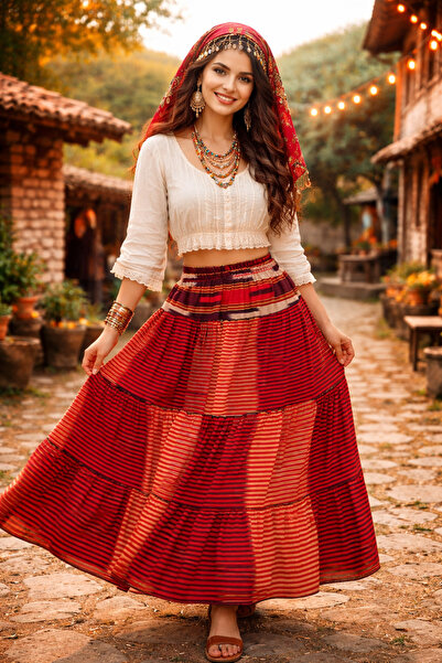 seymenbıçakçılık Τοπική φούστα Κεσάν – Αυθεντική φούστα με μακρύ σχέδιο |   Κ...