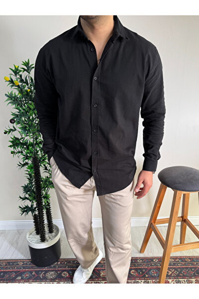 blucombin Premium Cotton Linen Shirt Regular Fit