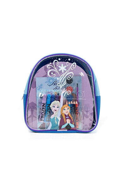 Disney Frozen Σακίδιο Νηπιαγωγείου Frozen με Αξεσουάρ Ζωγραφικής, 23x22x7 εκ....