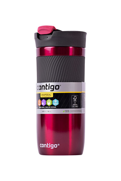Contigo Snapseal Byron Thermal Mug 470 ml, Stainless Steel Insulated Mug, Vac...