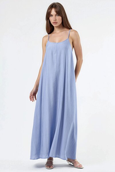 Hiccup Busem Relaxed Fit U-Neck Midi Dress