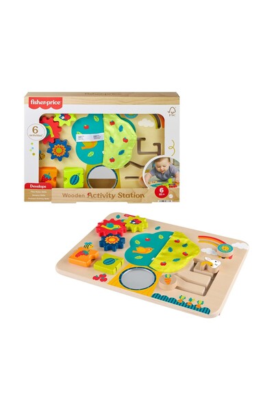 mattel Stație de activități din lemn Fisher-Price (JDM53)