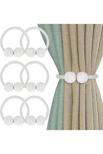 LOVYCO 2 τμχ Μαγνητική κουρτίνα, με χάντρες, θήκη για κουρτίνα, κουρτίνα μπάν...