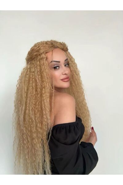 Suzan Peruk Brezilya Afro Peruk- El yapımı gerçek saç görünümlü medikal peruk