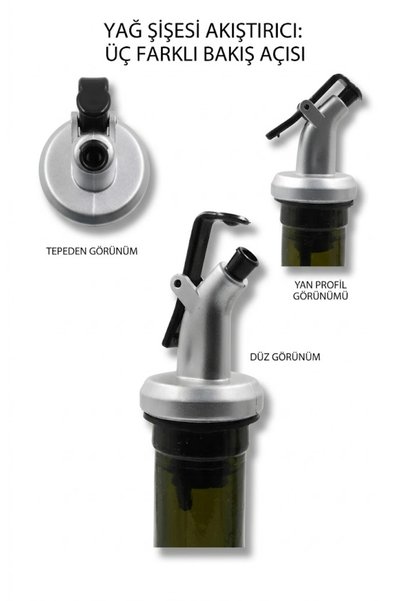 İNFLUXHOME Amber 2'li 750 ml Cam Zeytinyağı Sıvıyağ Şişesi Seti - Etiketli Retro Cam Yağlık Seti
