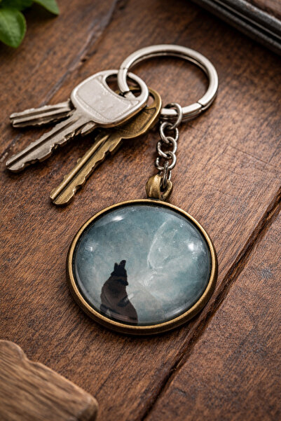 HER ŞEY NOTA www.herseynota.com Unisex Αντίκα Μεταλλική Στρογγυλή Μπρελόκ με ...