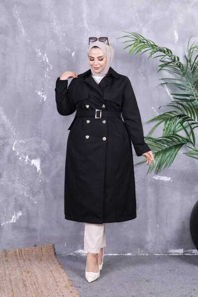 Marjinal City Καμπαρντίνα μεγάλου μεγέθους με επένδυση εσωτερικά και λεπτομέρ...