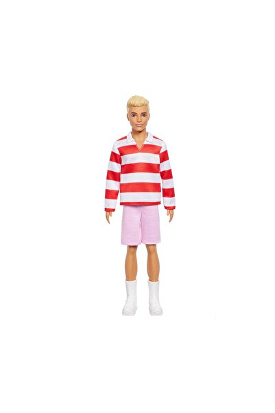 mattel Барби Кен Тениска с червени и бели райета и розови къси панталони Моди...