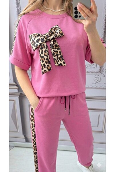 styleFlex Women's tracksuit made of elastic viscose, with applied bow and ani...