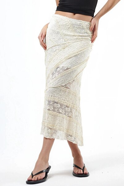 Hiccup BUSEM Φούστα Μίντι σε γραμμή Α με υφή