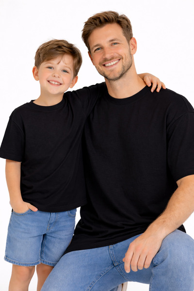 VODEXA Tricou oversize pentru tată și copil – Tricou pentru mamă și copil cu ...