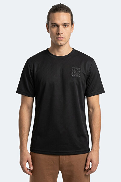 Slazenger Ανδρικό μαύρο μπλουζάκι ZEGNA