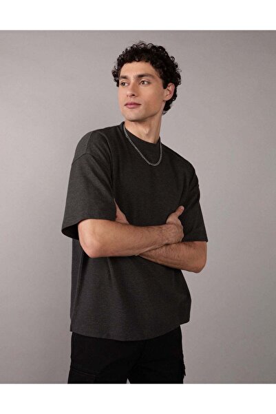 AMERICAN EAGLE AE Oversized Textured T-Shirt