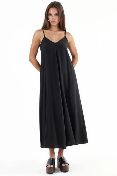 Hiccup BUSEM Φόρεμα μίντι με λαιμόκοψη V, βασικό σχέδιο