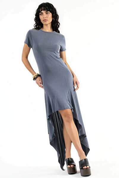 Hiccup BUSEM Ασύμμετρο Μίντι Φόρεμα με λαιμόκοψη ποδηλάτου