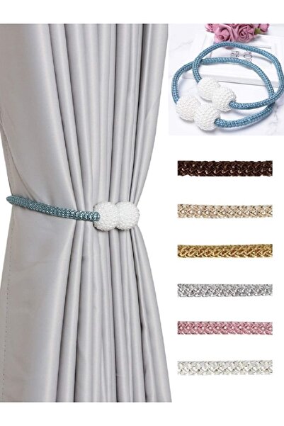 LOVYCO 2 τμχ Μαγνητική κουρτίνα, με χάντρες, θήκη για κουρτίνα, κουρτίνα μπάν...