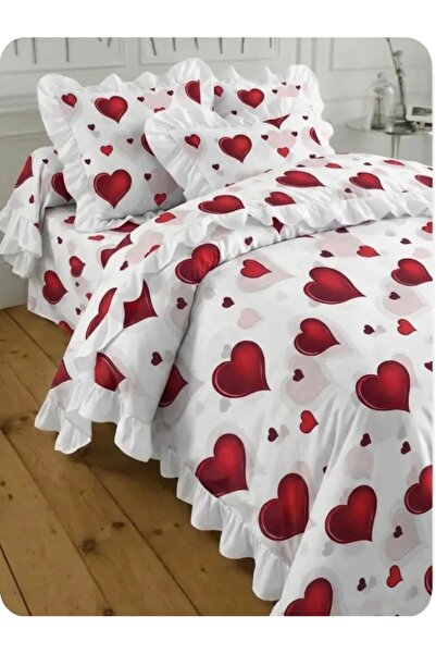 By Masuaa Παπλωματοθήκη με βολάν διπλού μεγέθους και 2 μαξιλαροθήκες με βολάν...