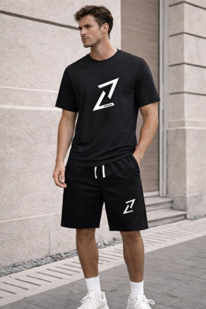 x-compass life Men/Women Oversize T-Shirt Shorts Set Casual Combination