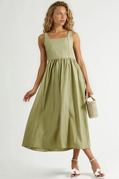 Hiccup BUSEM Φόρεμα μίντι με τετράγωνο γιακά και υφή