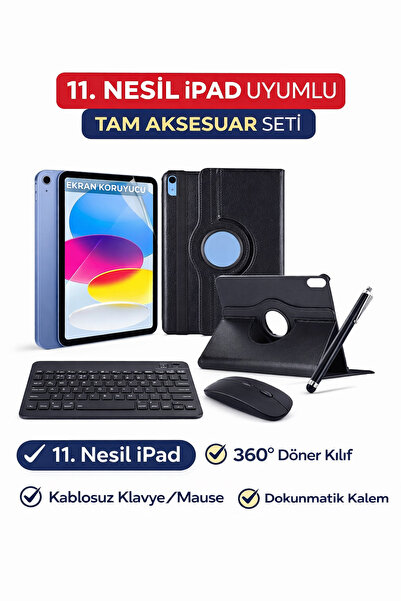 ebulduk İpad 11. Nesil A16 11inç/10.nesil 10.9inç 2025 Uyumlu Kılıf +Ekran Ko...