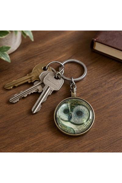 HER ŞEY NOTA www.herseynota.com Μεταλλικό μπρελόκ με μοτίβο κουκουβάγιας Unis...