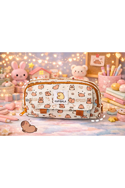 Fillikutum Θήκη για στυλό Capibara Capybara 3 επιπέδων, μεγάλης χωρητικότητας...