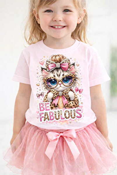 Tiny and Co تي شيرت للأطفال مطبوع عليه Be Fabulous مصنوع من القطن بنسبة 100%