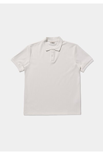 Colin's Regular Fit Polo Yaka Düz Erkek Beyaz Kısa Kol Tişört