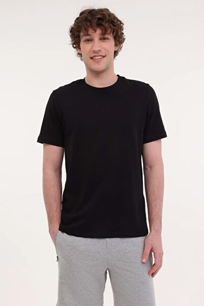 lumberjack Mb Ct102 C Nk T-Sh 5Fx Erk.K.Kol T-Shirt - Black - XL - St08113-Bl...