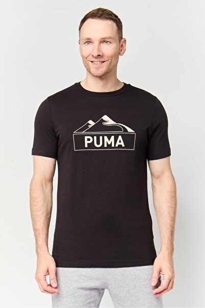 Puma تي شيرت رياضي للرجال بأكمام قصيرة مناسب للطرق الوعرة والجبال والأنشطة ال...