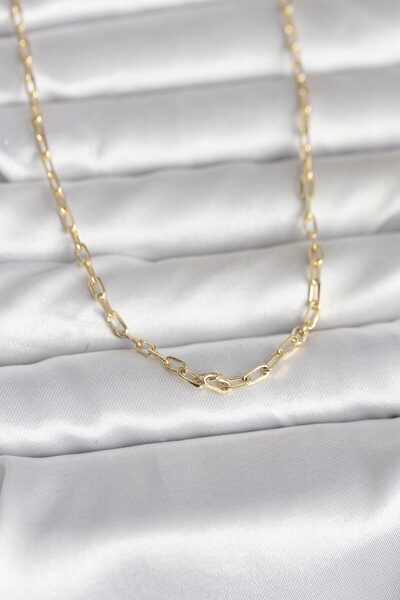 Genel Markalar CM 14K Gold Renk Ataç Zincir Model 60 cm Kadın Kolye