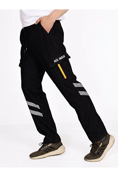 Pratik Medikal Μαύρο παντελόνι έκτακτης ανάγκης Lycra 112 Unisex