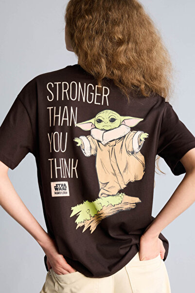 DeFacto Star Wars-Mandalorian majica kratkih rukava sa širokim izrezom i prin...