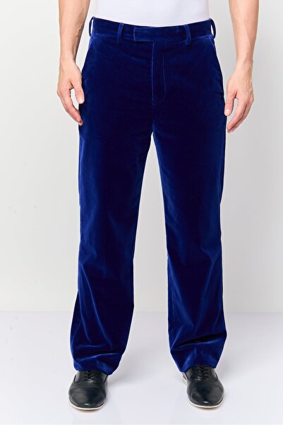 Gant Men Regular Fit Solid Dress Pants, Rich Navy