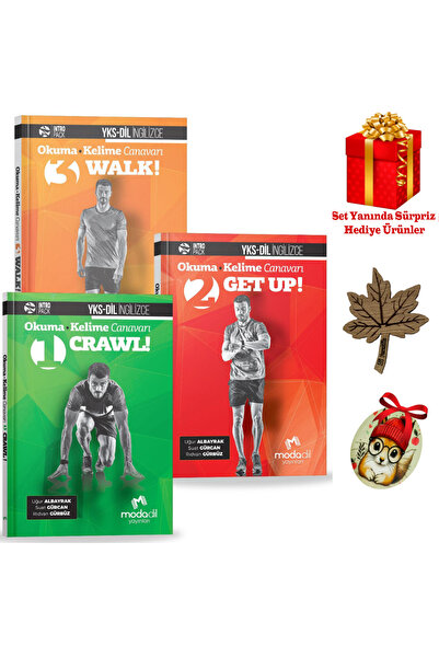 Modadil Yayınları YKS-DİL Okuma Kelime Canavarı 1-2-3 (Crawl-Get Up-Walk)