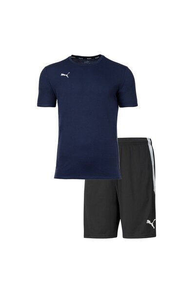 Puma Herren Finisher Set - Training Shorts kurz, Funktionsshirt Rundhals uni