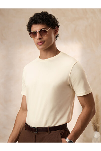 The Souled Store By Styli Men White Supima Cotton T-Shirt